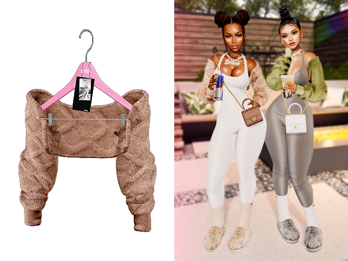 Second Life Marketplace - [Brior] Willow Knitted Sweater - (Nude)